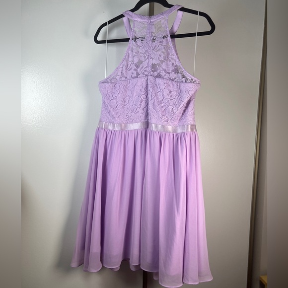 WedTrend Lavender Chiffon & Lace dress - Picture 6 of 7
